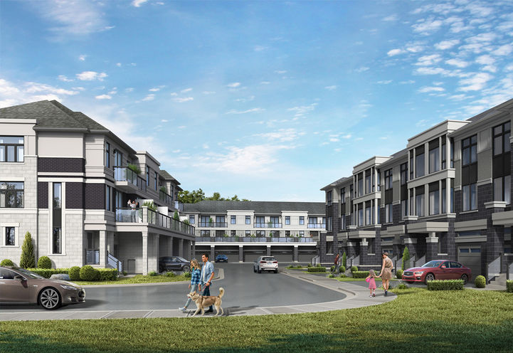 Lake Wilcox Towns Streetscape View of Exteriors