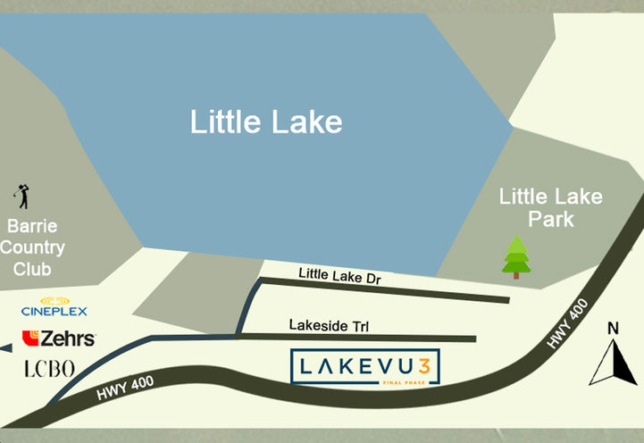 LakeVu Condos 3 Map View of Project Location