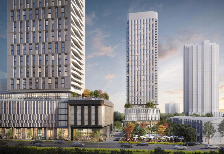 Initial Podium and Tower Designs for Landa Place Condos