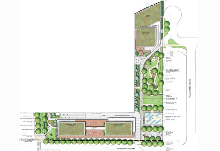 Site Map for Landa Place Condos