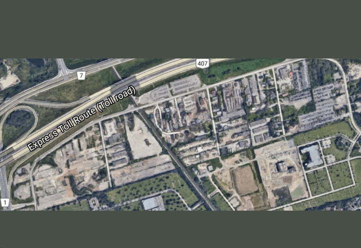 Aerial View of Future Location For Langstaff Gateway