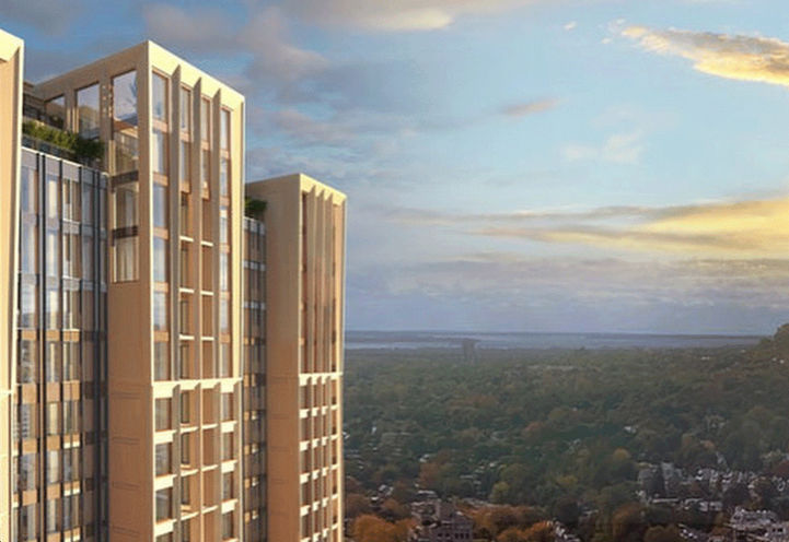 Le Sherbrooke Condos- Dusk Skyline Exterior View