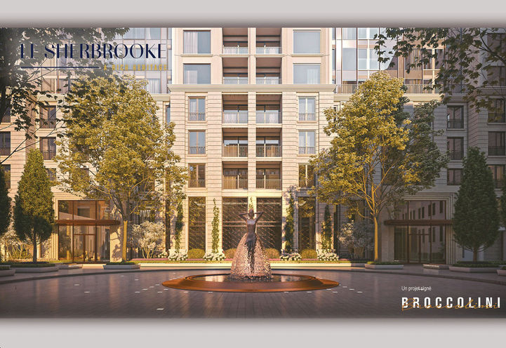 Le Sherbrooke Condos- Ground Level Exterior