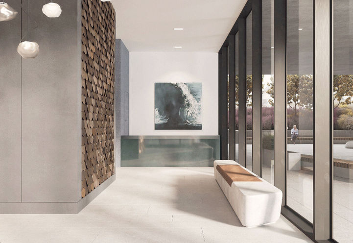 Leaside Common Condos Lobby with Seating
