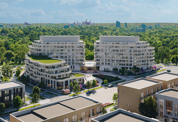 Lily at Crosstown Condos Bird's Eye View of Exteriors