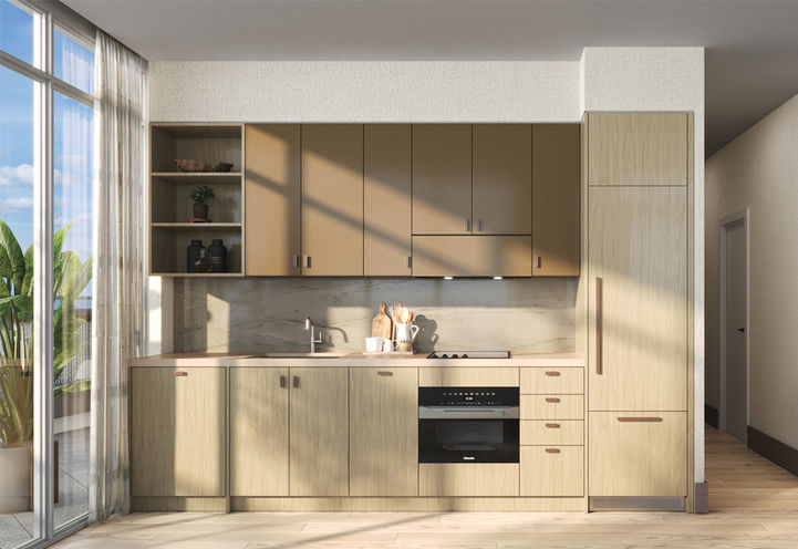 Lily at Crosstown Condos Light Finishes