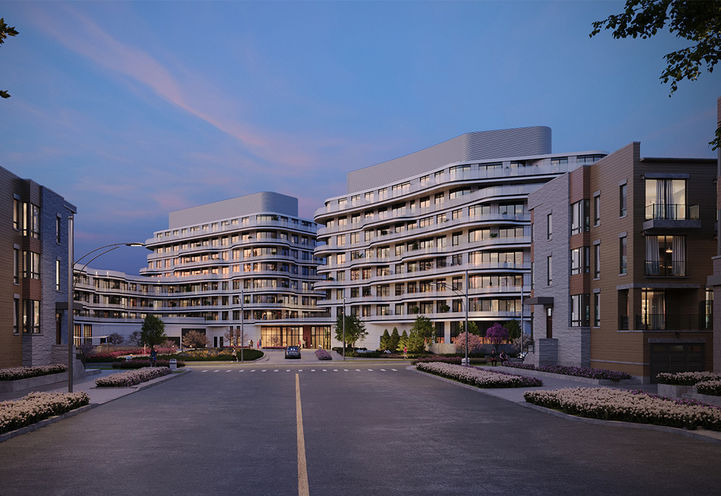 Lily at Crosstown Condos Street Level View of Exteriors