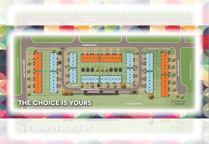 Linden Park Towns Aerial View of Project Site Plan