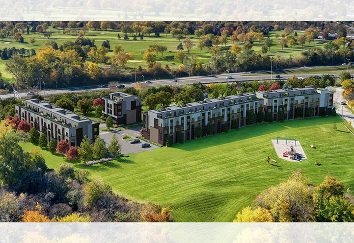 Lot 16 Towns Bird's Eye View of Community