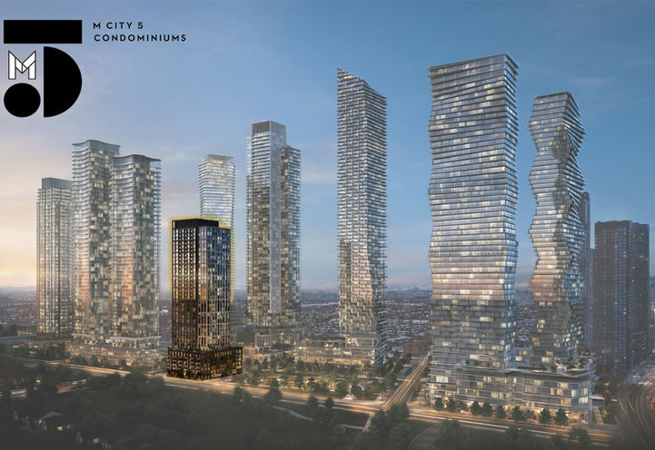 M5 Condos Community View of Tower with M5 Highlighted