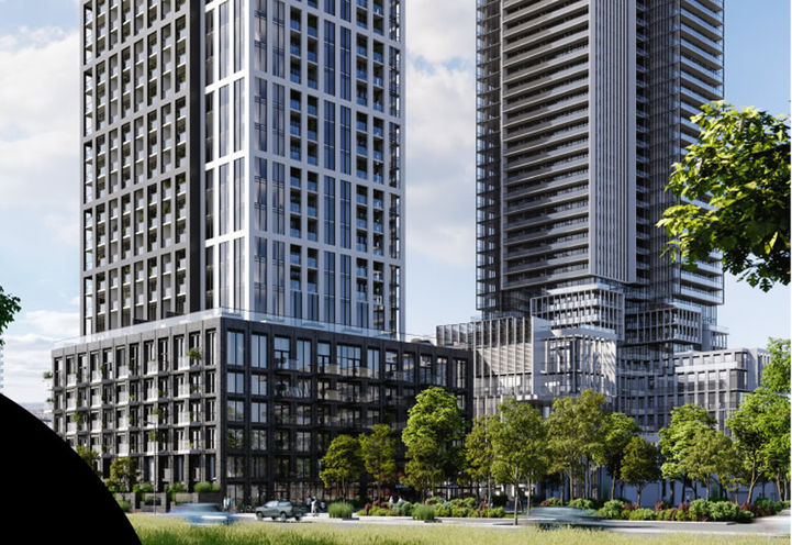 M5 Condos Exterior View of Podium