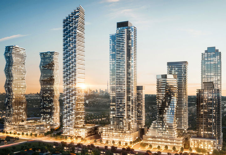 M5 Condos - M City Community Exterior View of Towers