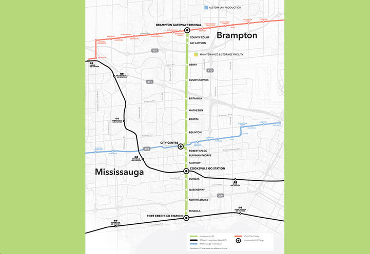 M5 Condos - View of Hazel McCallion LRT Line
