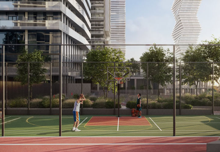 M6 Condos Outdoor Basketball Courts
