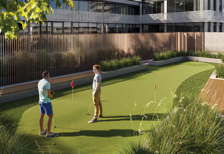 M6 Condos Putting Green