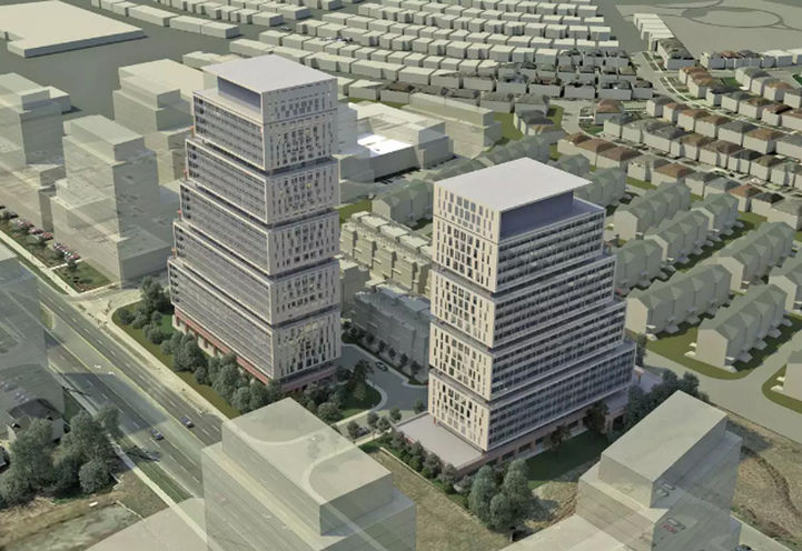 Markham Gold Condos Aerial View of Towers