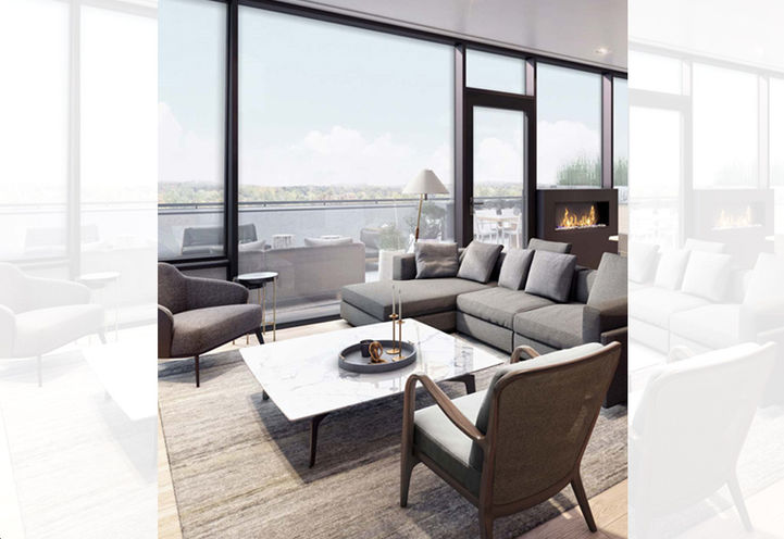 McGibbon on Main Condos Open Concept Living Space