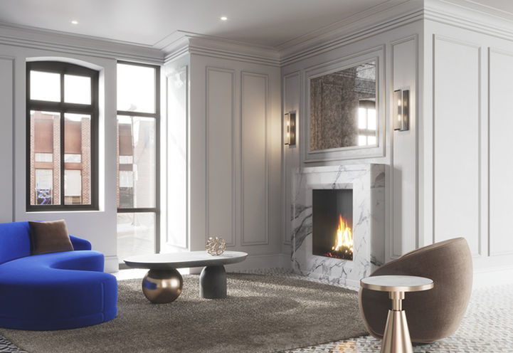 McGibbon on Main Condos - Seating Area Within Lobby