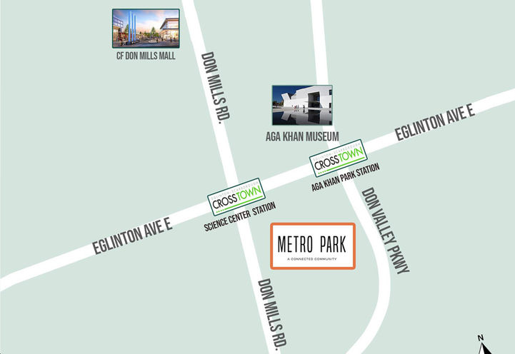 Metro Park Condos Map View of Project Location