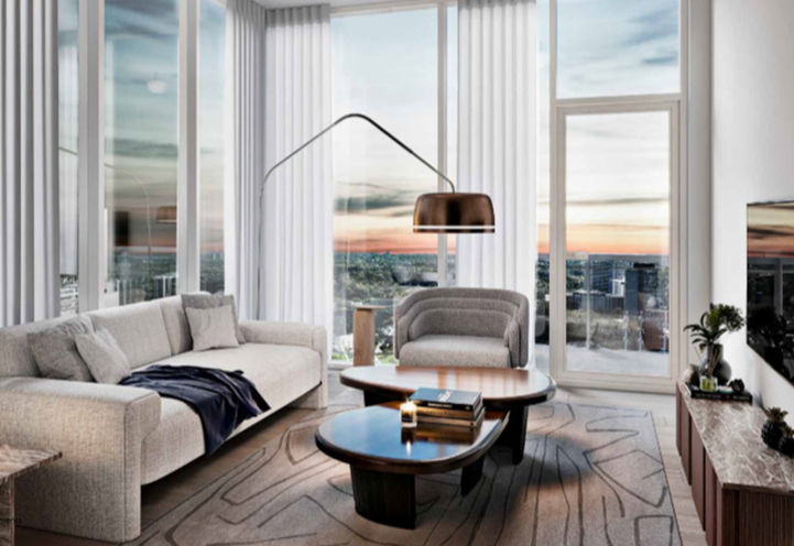 Metro Park Condos Suite Interiors - Living Room