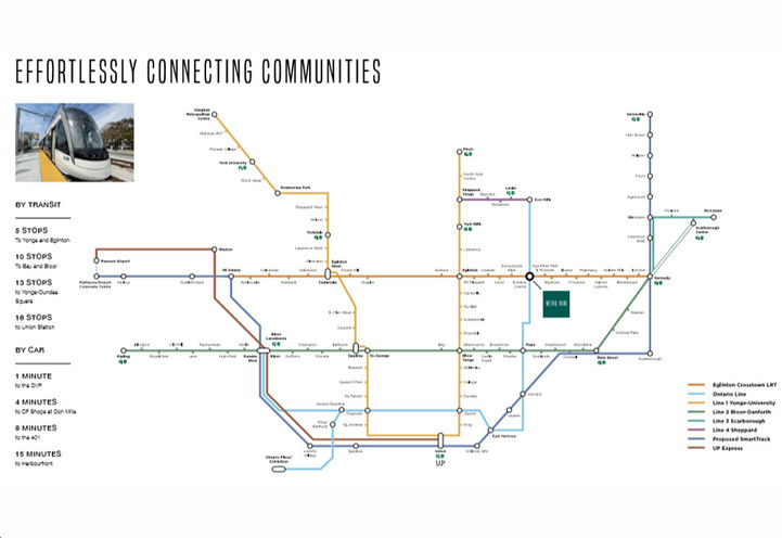 Metro Park Condos - Transit Network Map
