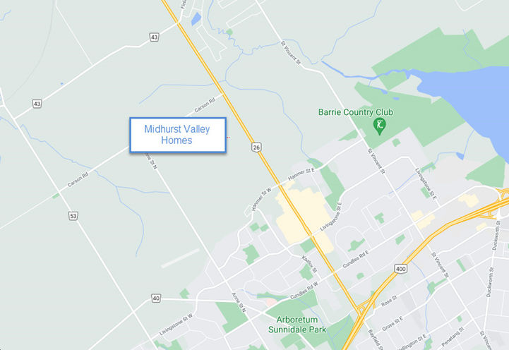 Midhurst Valley Homes Map View of Project Location