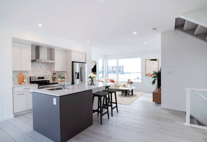 Kitchen Interior of Midtown Towns Edmonton