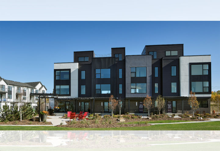 Midtown Towns Edmonton Exterior View of Townhomes