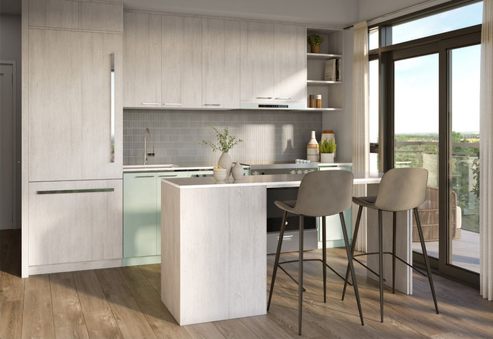 Mile and Creek Condos 3 Suite Upgraded Kitchen with Island