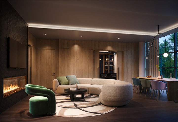 Mile and Creek Condos 4 Private Dining Room