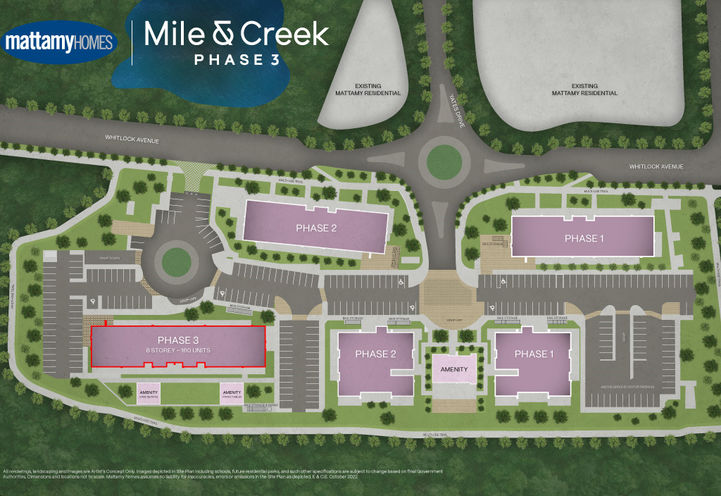 Mile and Creek Condos 5 - Aerial View of Mater Planned Site Plan