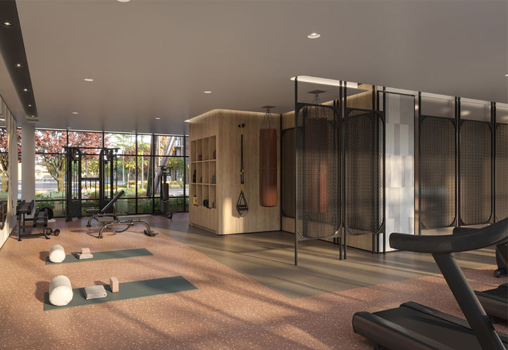Mile and Creek Condos 5 Fitness Centre with Yoga Space