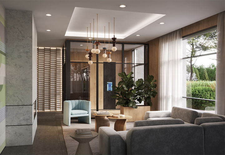 Mile and Creek Condos 5 Resident Lobby Interiors