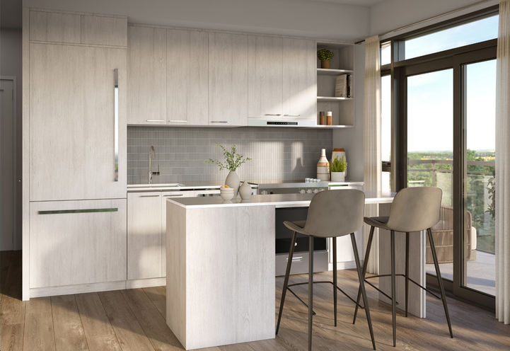 Mile and Creek Condos 5 Suite Kitchen with Light Accents