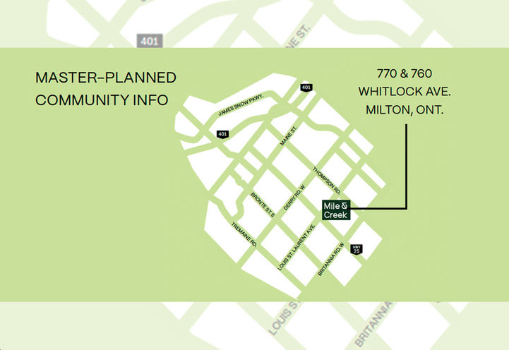 Mile and Creek Condos Map