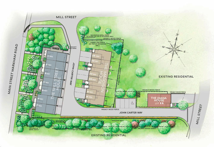 Mill Street Towns Site Map