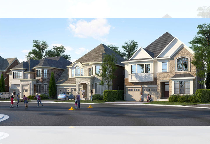 Milton Village Towns - Exteriors of Detached Models