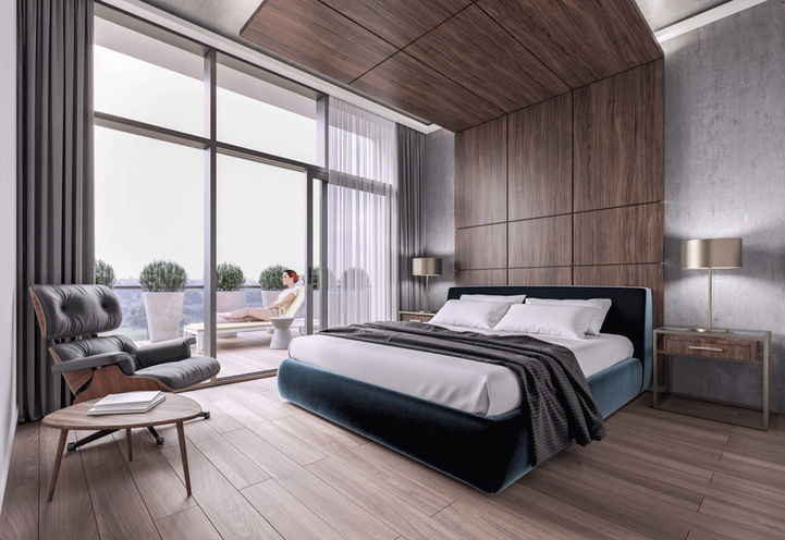 Mondria Condos Master Bedroom Suite Interior