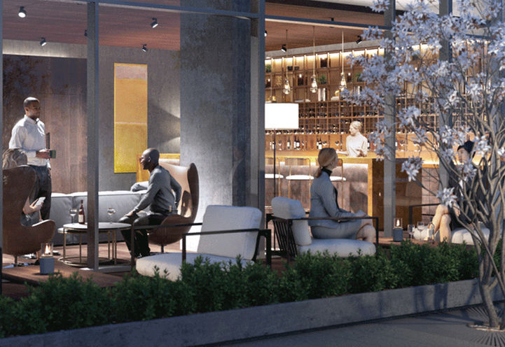 Mondria Condos Terrace Lounge