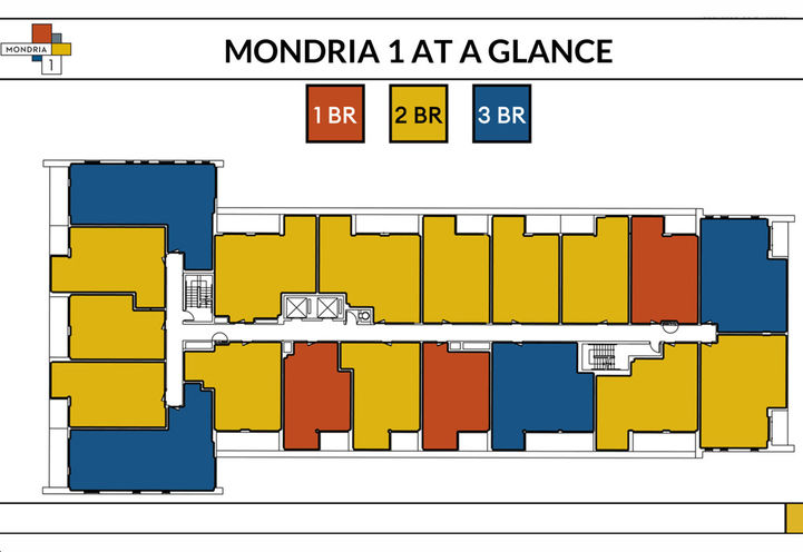 Mondria Condos Typical Floor Keyplate