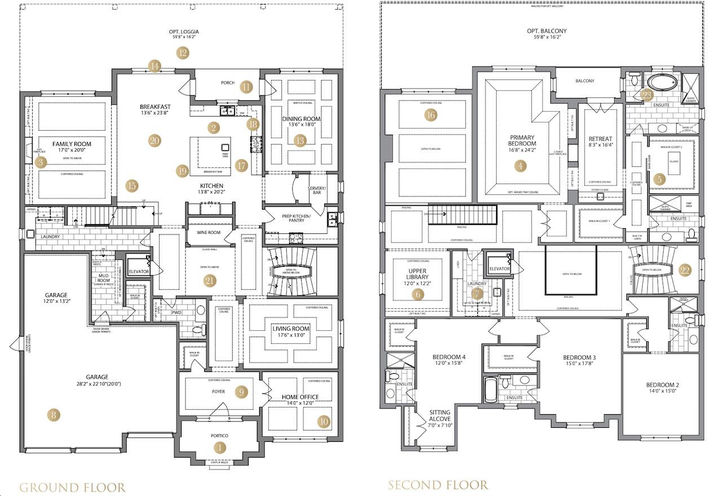 Floor Plan of Monteverdi Estates