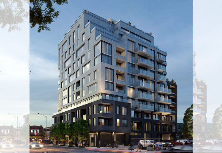 Motto Condos - Corner Exterior View of Tower