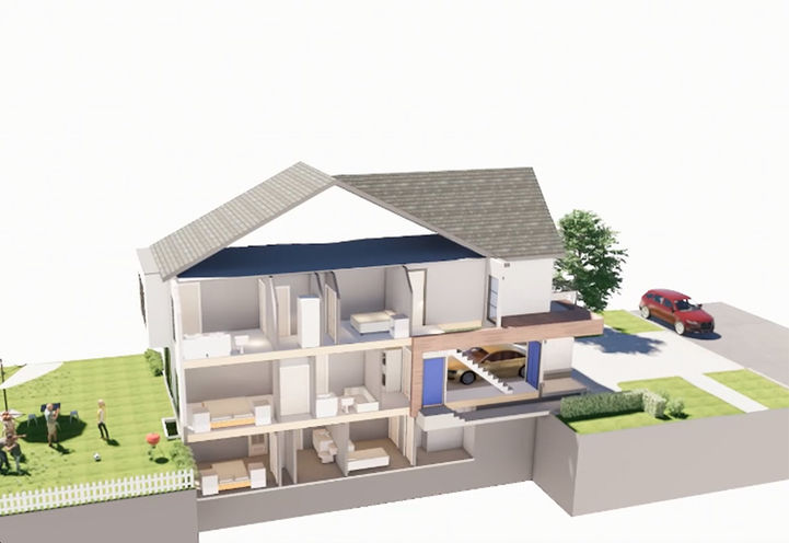 Multi Gen Homes Dollhouse View of Interiors