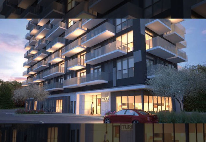 Street Level Resident Entrance to Murals Condos