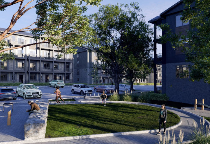 NOMI Urban Towns Community View of Exteriors and Outdoor Amenity Space