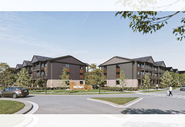 NOMI Urban Towns Exterior Street Corner View of Units