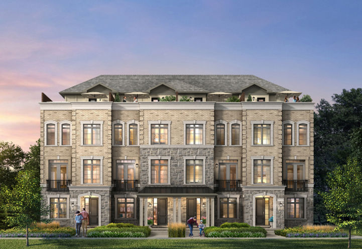 NY Walk Towns Exterior View of Units