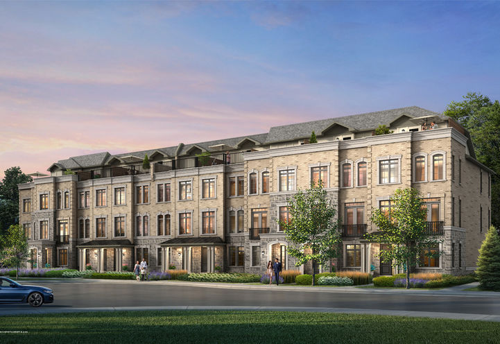 NY Walk Towns Streetscape View of Exteriors