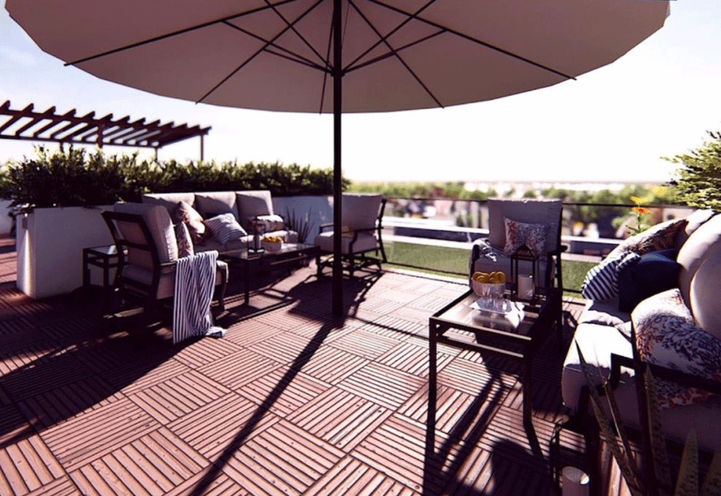 Exterior Living Space at Nahid on Broadview