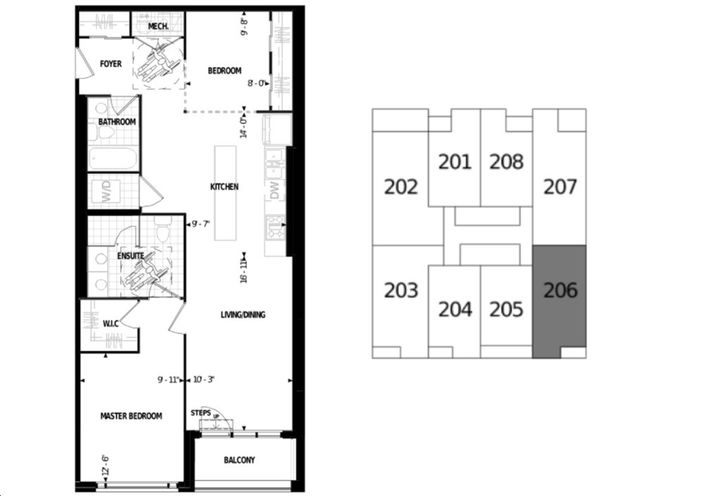 Two Bedroom Floor Plan